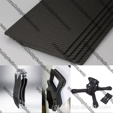 UAV Woven Full Carbon Glass φύλλο